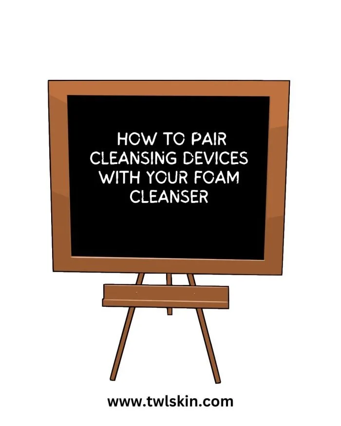 Cleansing Devices with Foam Cleanser for Oily Skin