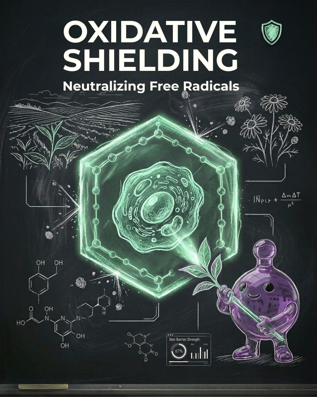 Oxidative Shielding Neutralizing Free Radicals